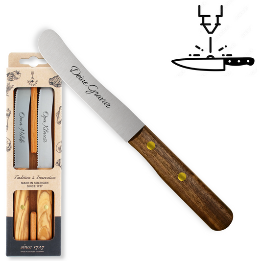 Steak Knives Wooden Handle 2-Piece Set