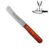 Buckelsmesser / Frühstücksmesser - Eigene Gravur mit Padoukgriff, Wellenschliff (Variante 2)