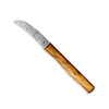 Zöppken Style Hohle Wate Rostfrei, Olivenholzgriff, Mosaikgravur, 7 cm Klinge