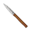 Zöppken Style Mittelspitz Rostfrei, Kirschholzgriff, Rankengravur, 9 cm Klinge