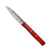 Zöppken Style Mittelspitz Rostfrei, Padoukgriff, Blattgravur, 9 cm Klinge