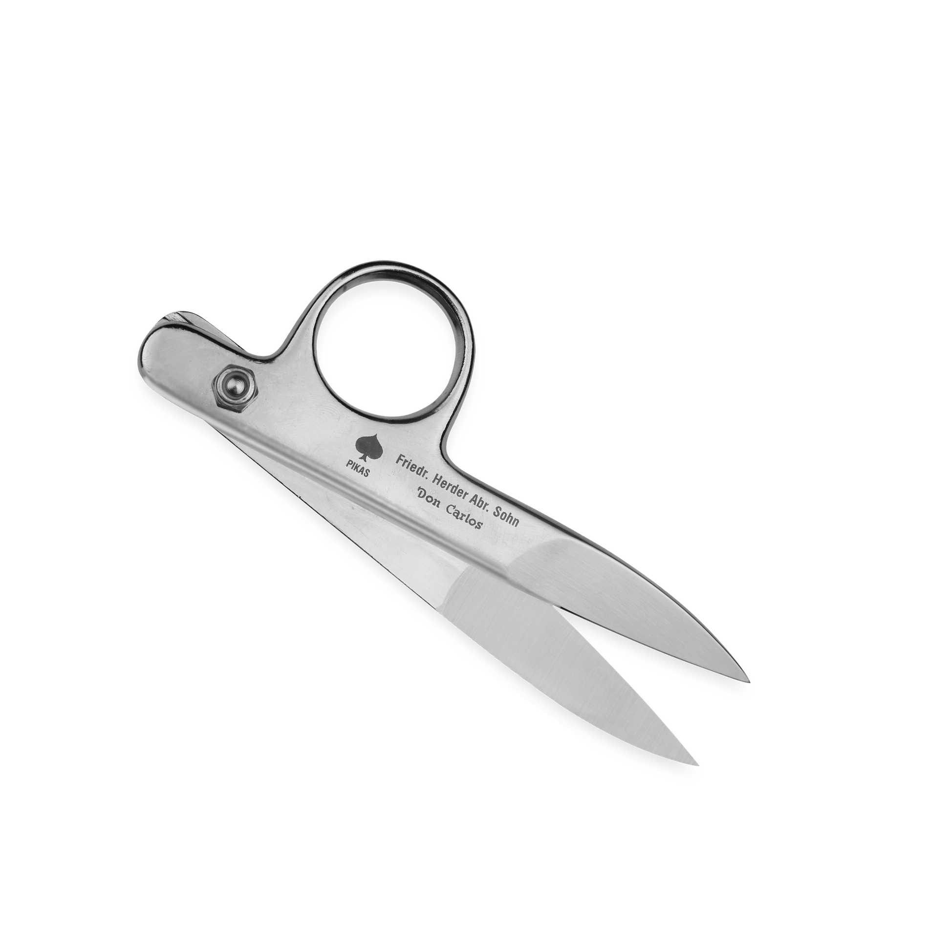 Weberschere 12 cm von F. HERDER Solingen aus Ganzstahl mit Federbügel