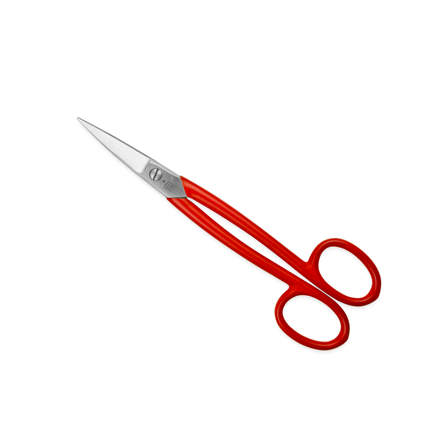 Abmantelschere 18 cm von F. HERDER Solingen mit roten Kunststoffgriffen