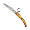 Oryx Taschenmesser mit Olivenholzgriff, rostfrei, 11 cm Klinge