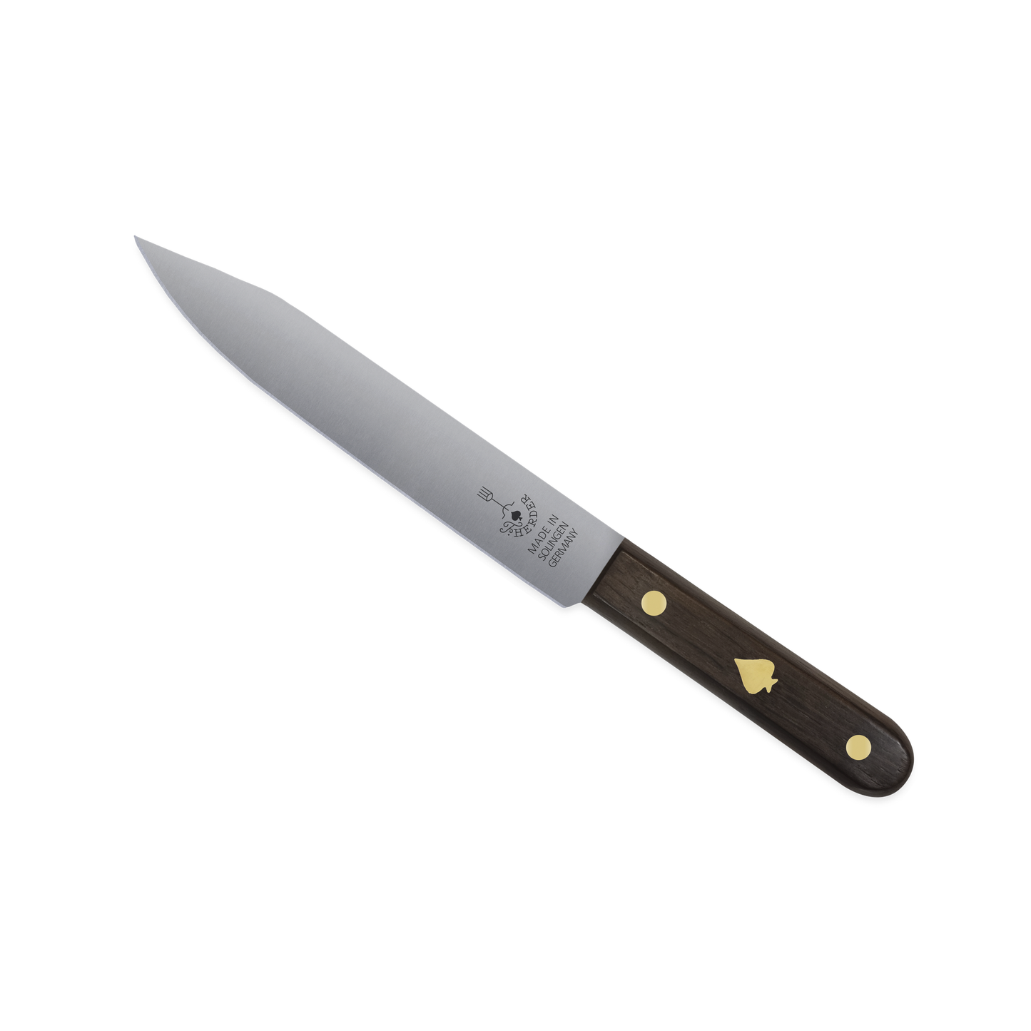 Schlachtmesser 18 cm Carbonstahl von F. HERDER Solingen mit Black-Oak-Griff