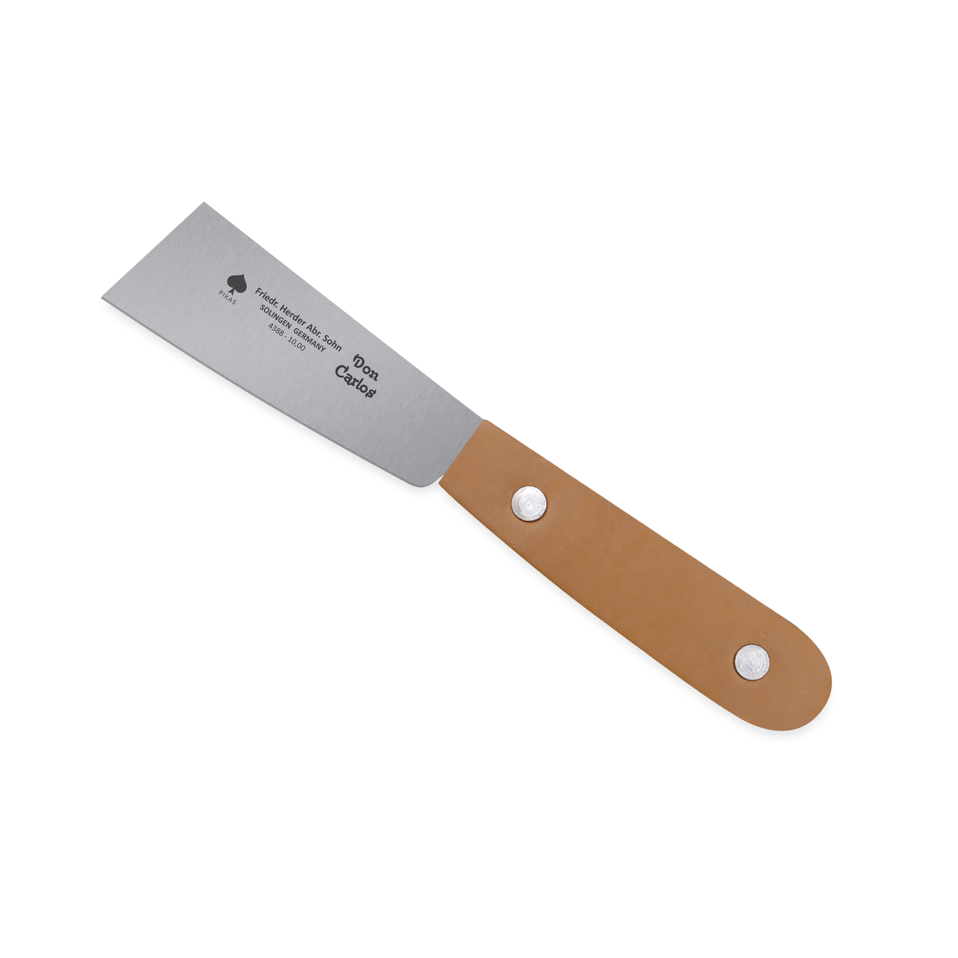 Glasaushaumesser 10 cm Don Carlos von F. HERDER Solingen mit Ledergriff