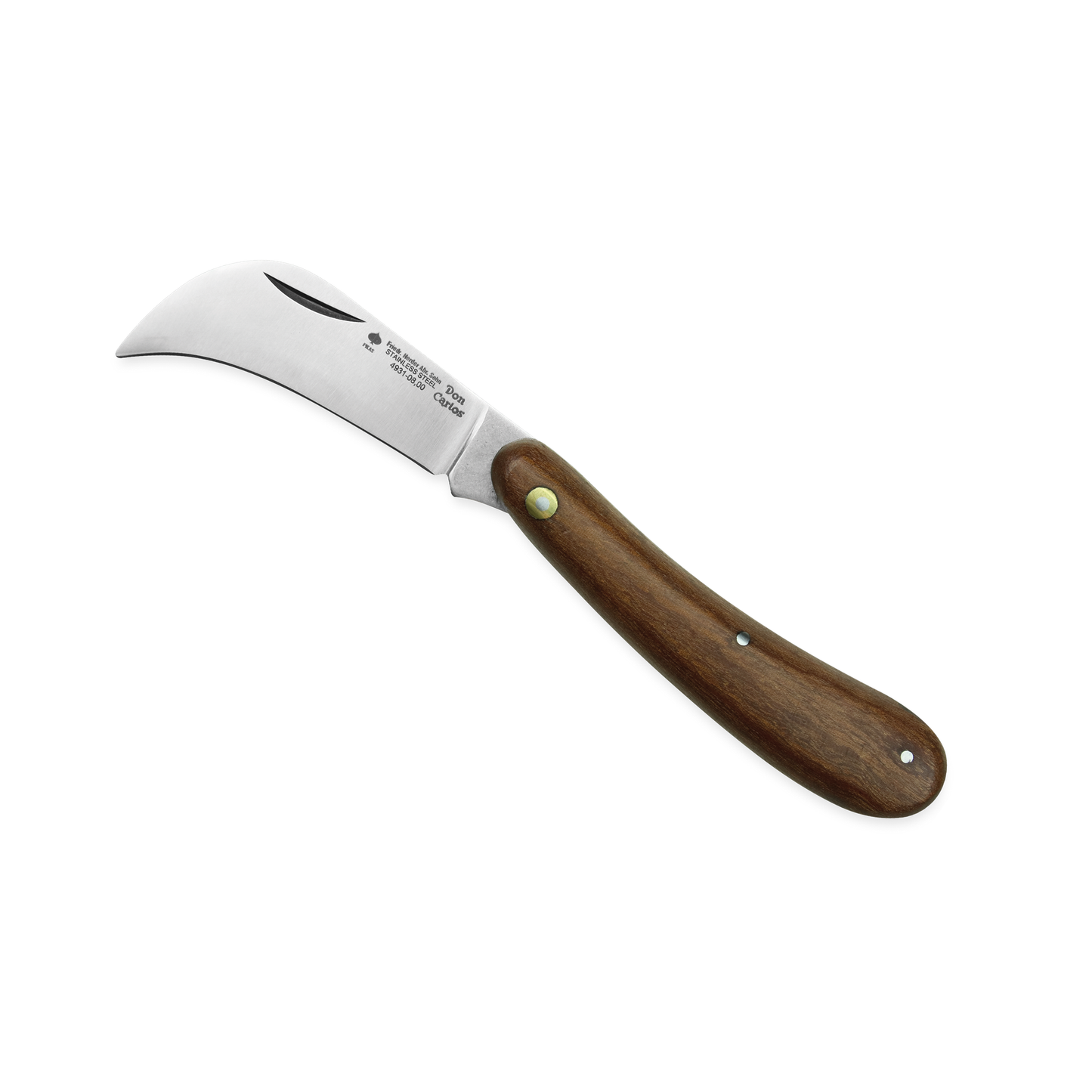 Taschenmesser 8 cm Don Carlos von F. HERDER Solingen mit Sapelli-Holzgriff