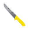Fleischermesser / Schlachtmesser mit gelbem Kunststoffgriff, 21 cm Klinge