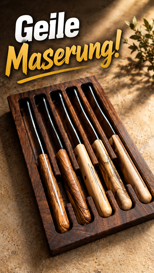 Fundstück: Buckelsmesser 5er Set Olive