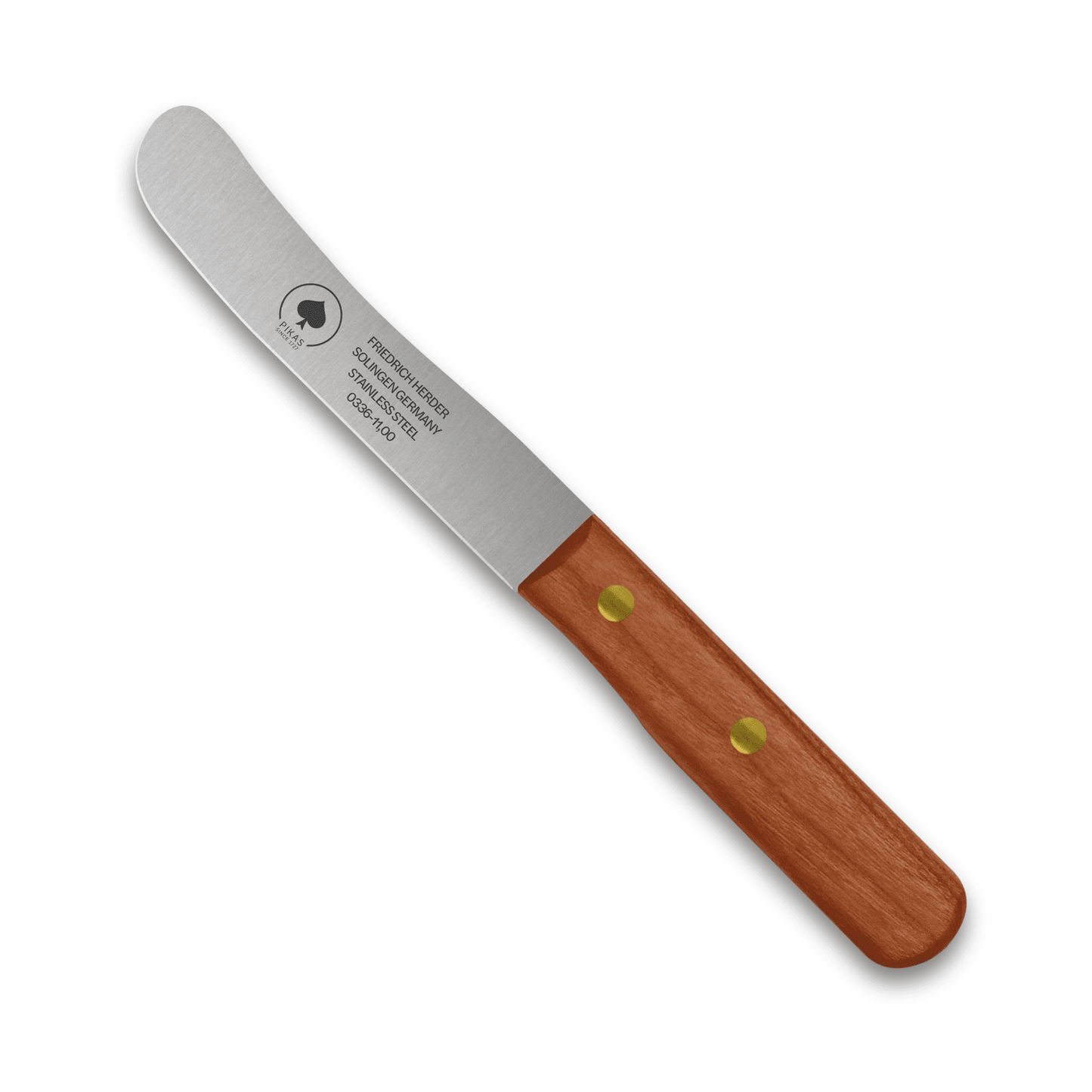 Frühstücksmesser Buckelsmesser aus Solingen mit Kirsche Holzgrif – traditionelles Solingen Messer für Brot und Frühstück
