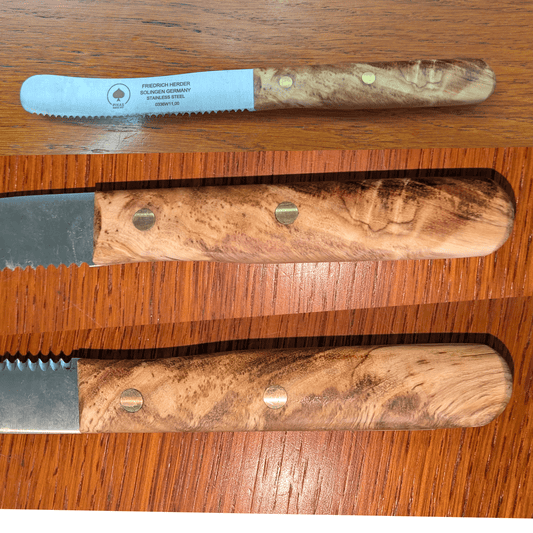 Fundstück: Buckelsmesser Olive besondere Maserung