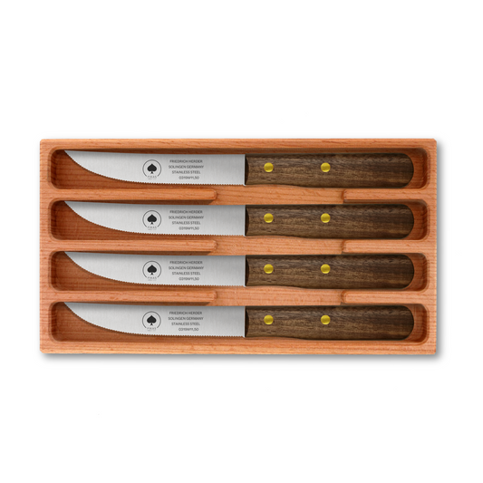 Steakmesser Holzgriff 4er Set