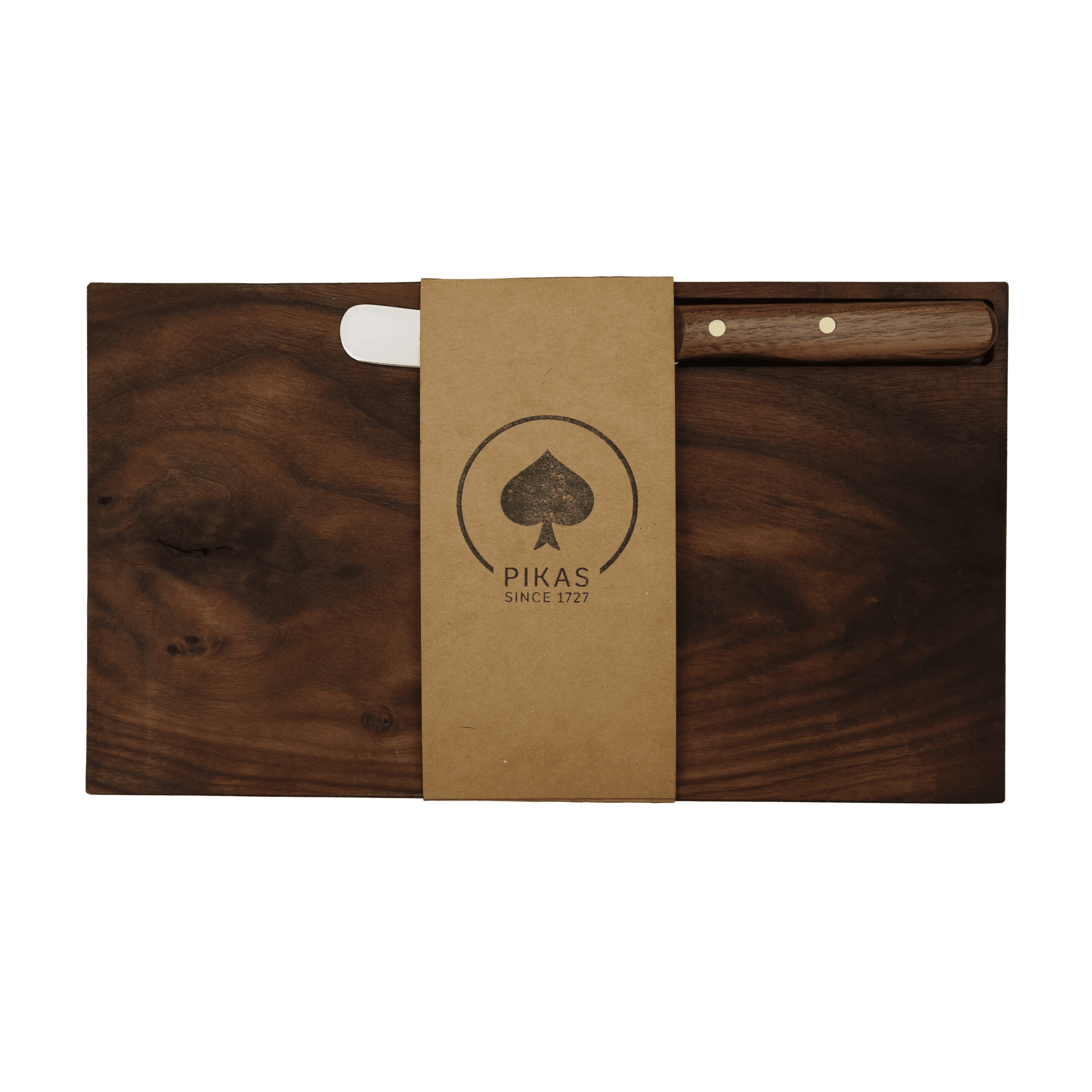 Hump knife with solid wood board