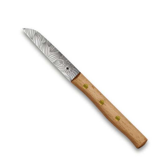 Gemüsemesser Solingen Zöppken Style Rostfrei Buche Holzgriff Dünnschliff