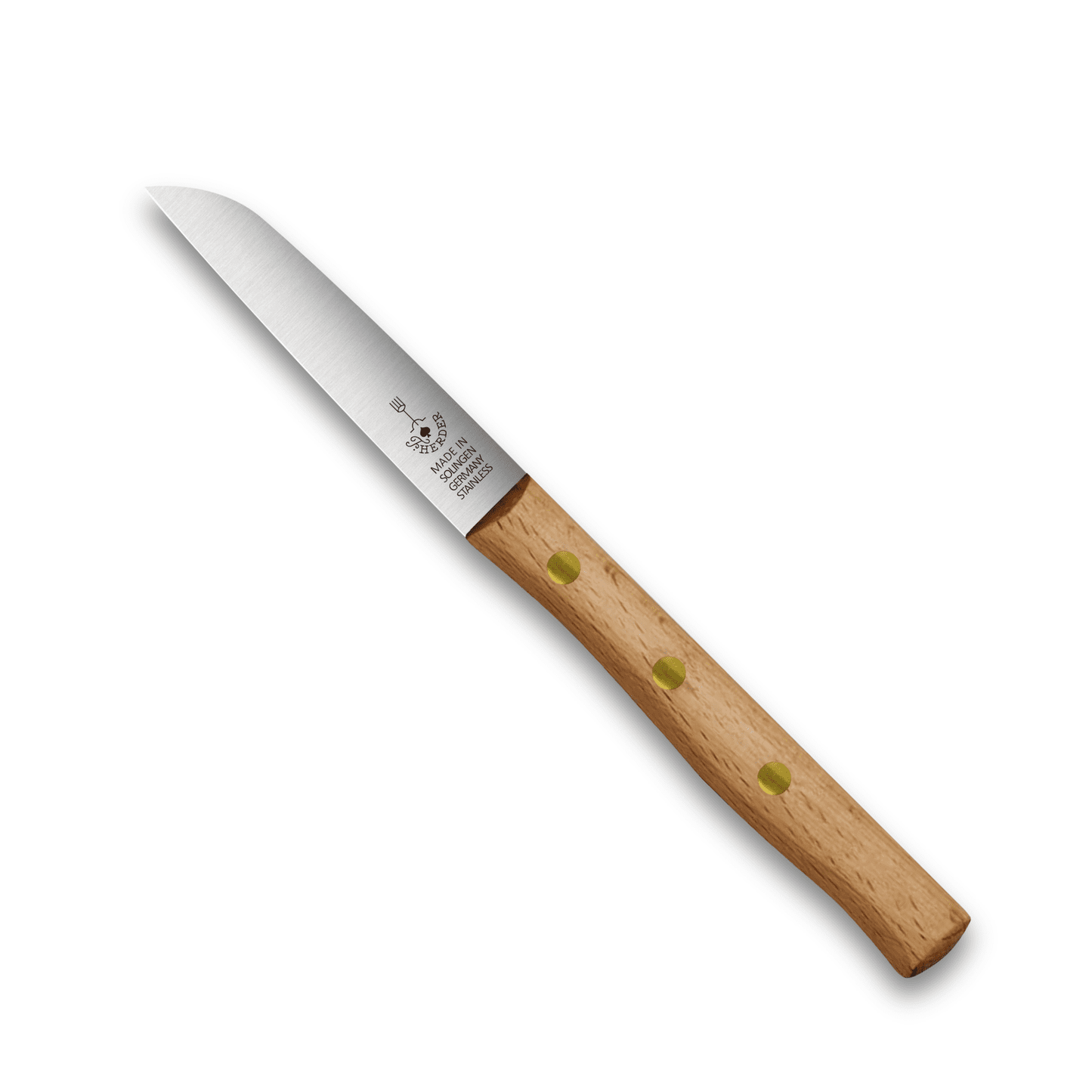 Gemüsemesser Solingen Zöppken Style Rostfrei Buche Holzgriff Dünnschliff