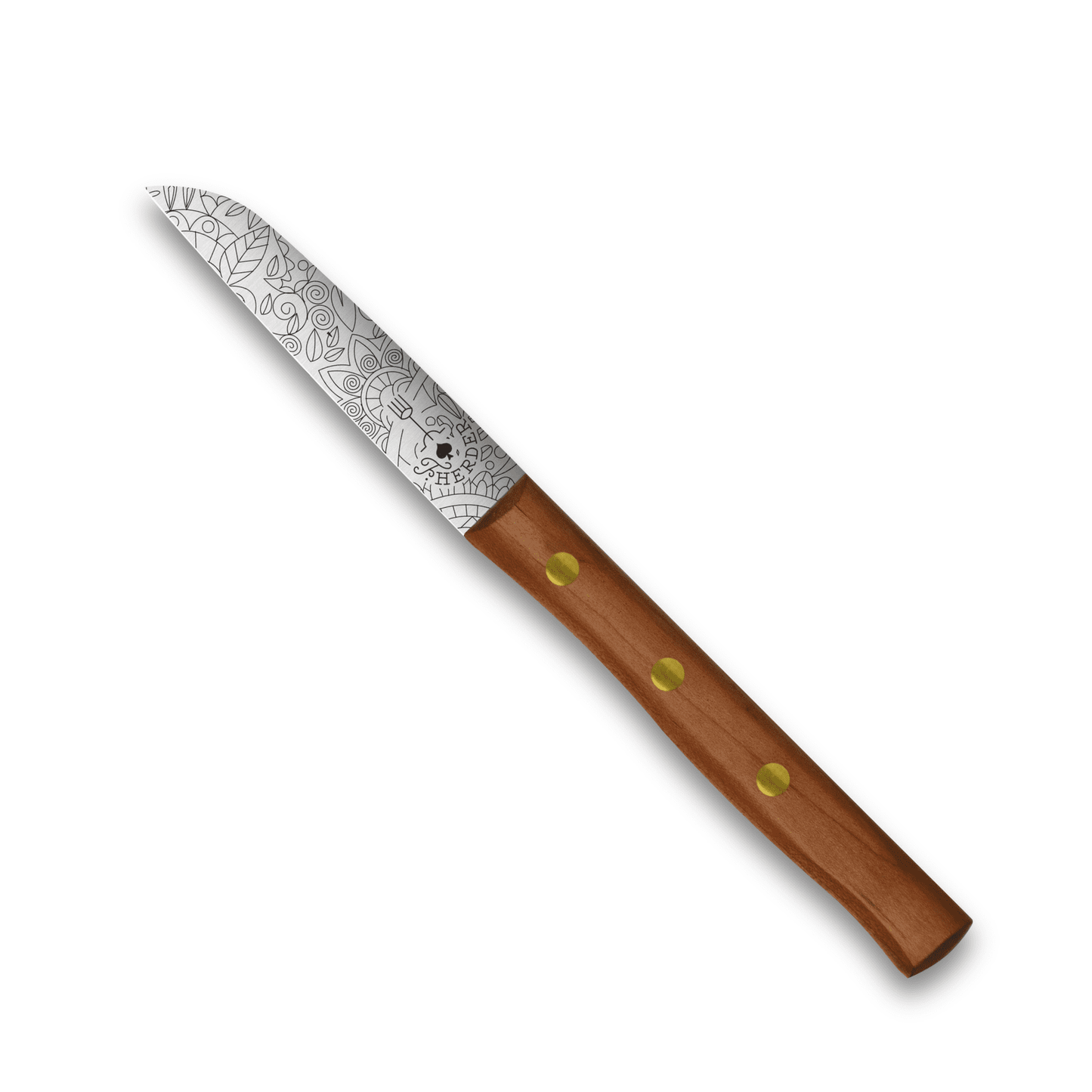 Gemüsemesser Solingen Zöppken Style Rostfrei Buche Holzgriff Dünnschliff
