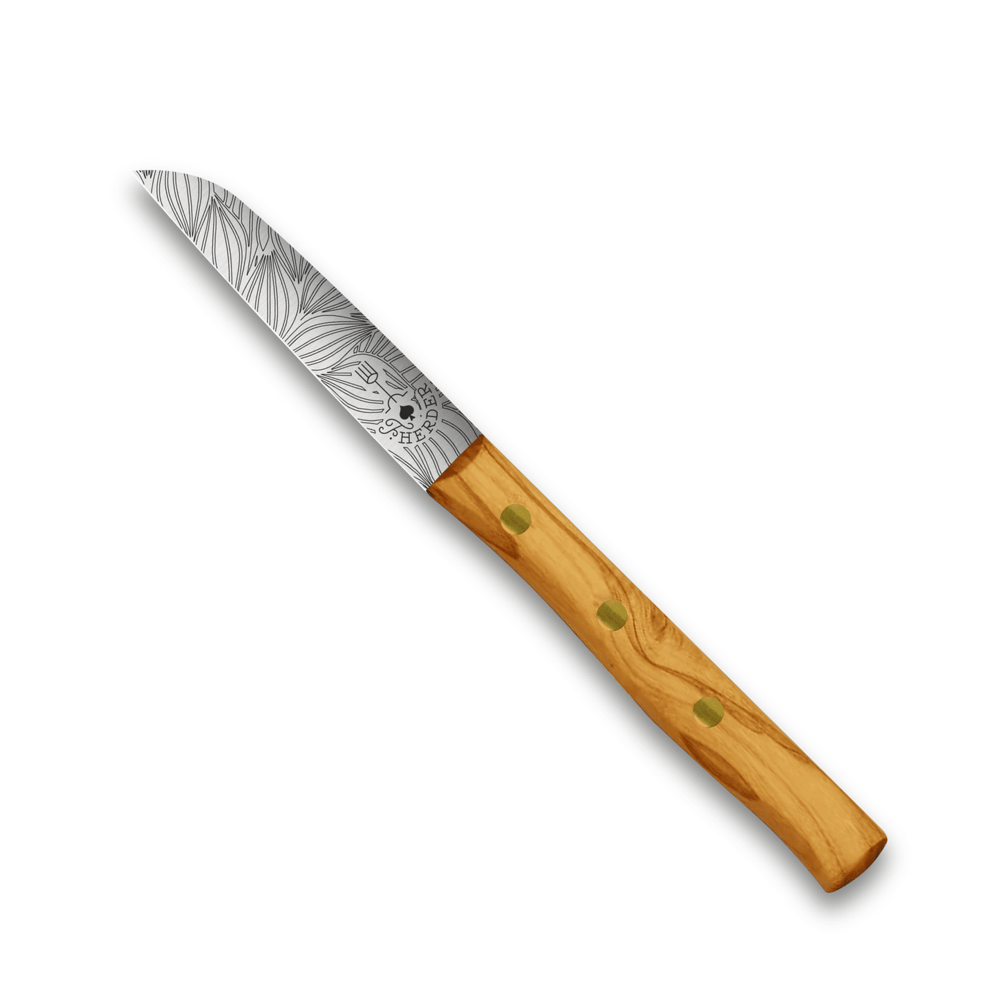 Gemüsemesser Solingen Zöppken Style Rostfrei Buche Holzgriff Dünnschliff